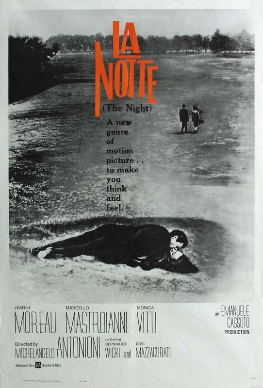 

Постер к фильму "Ночь" (La notte) Оригинальный 43,2x63,5 см