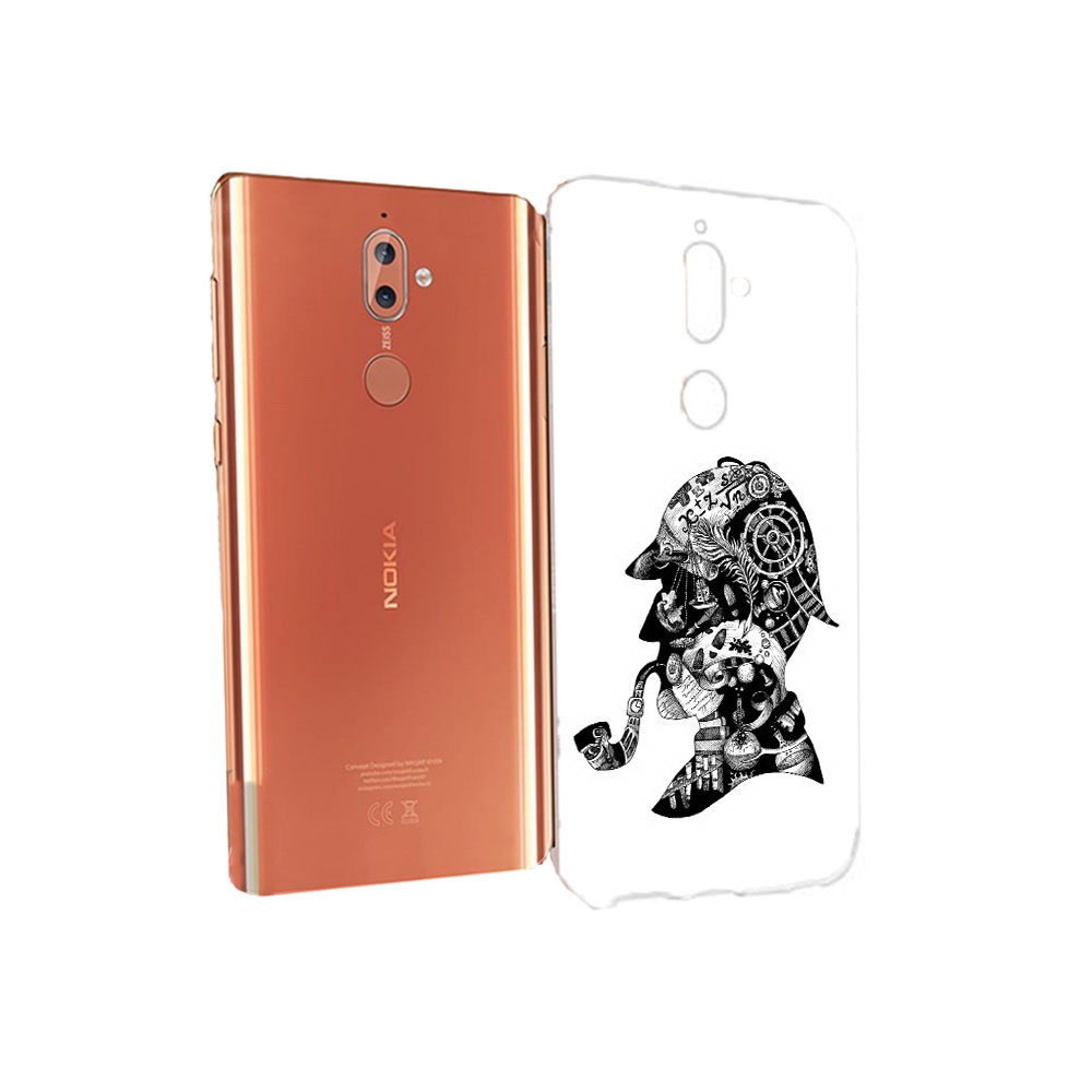 

Чехол MyPads Tocco для Nokia 9 мужчина с трубкой абстракция (PT126479.94.488), Прозрачный, Tocco