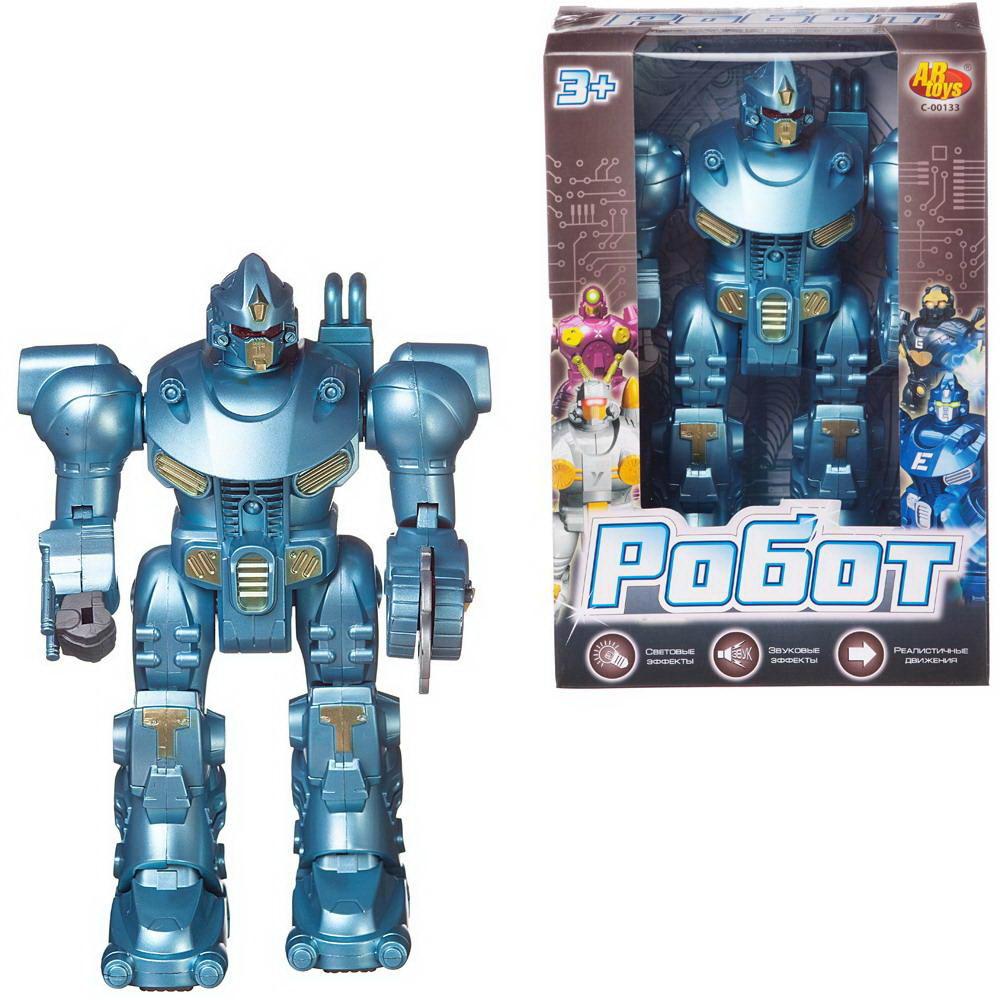 Робот Abtoys голубой, с эффектами, на батарейках abtoys робот c 00189