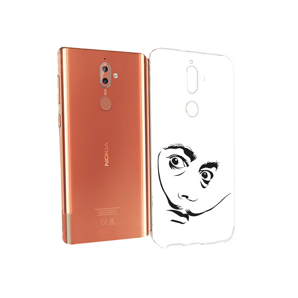 

Чехол MyPads Tocco для Nokia 9 мужчина с длинными усами (PT126479.94.487), Прозрачный, Tocco