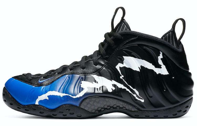 

Кроссовки унисекс Nike Foamposite One black aurora черные 44.5 EU, Черный, Foamposite One black aurora