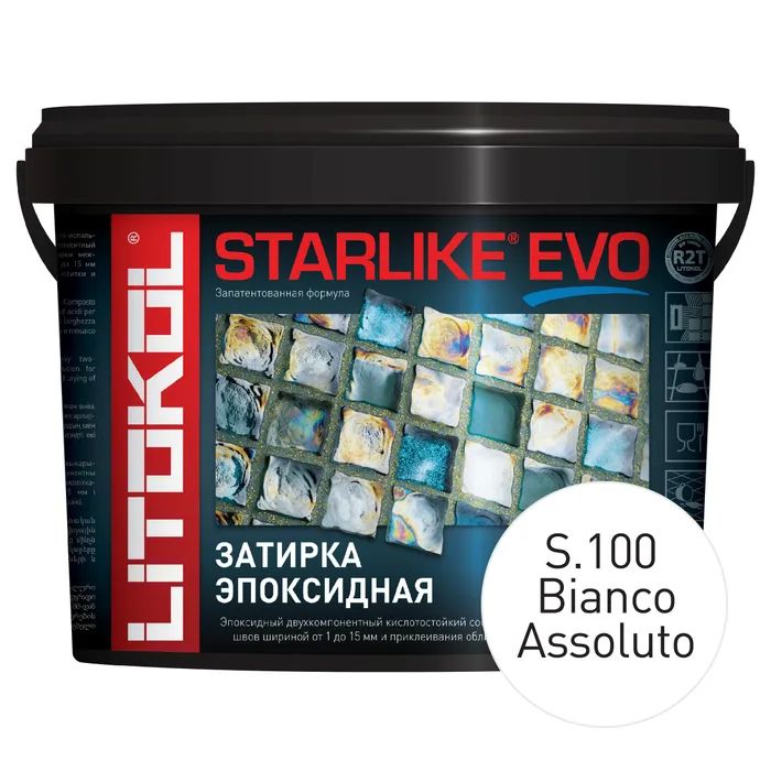 Затирка LITOKOL STARLIKE EVO S.100 Bianco Assoluto 5 кг