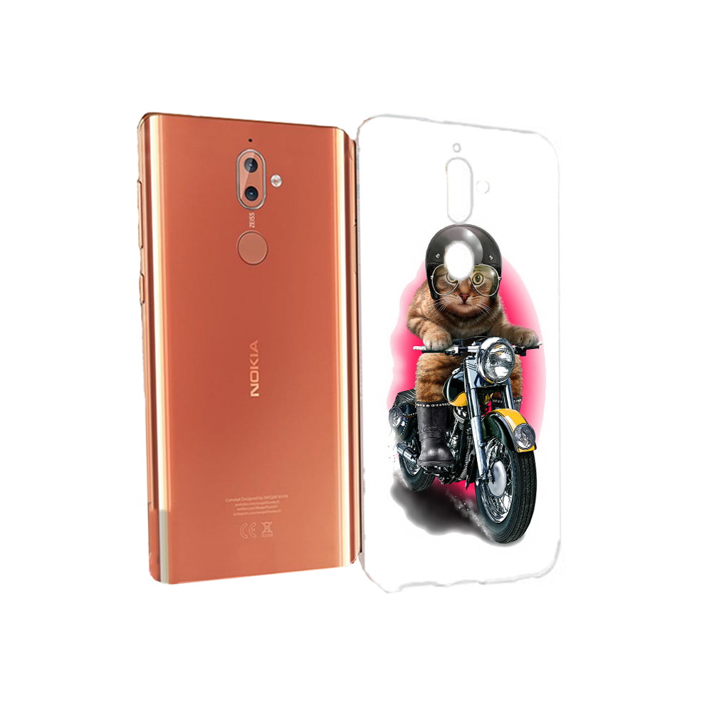 Чехол MyPads Tocco для Nokia 9 мото-кот (PT126479.94.485)