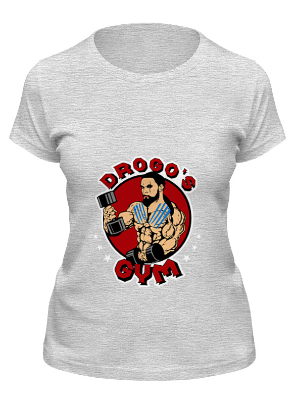 

Футболка женская Printio Drogo's gym серая 2XL, Drogo's gym