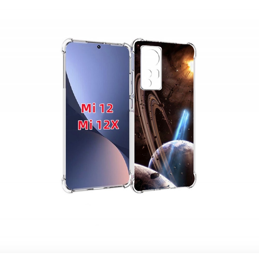 

Чехол бампер MyPads сатурн в космосе для Xiaomi 12., Прозрачный, Tocco