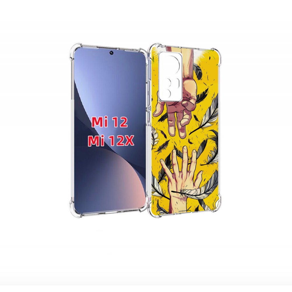 

Чехол бампер MyPads рука-в-руку для Xiaomi 12., Прозрачный, Tocco