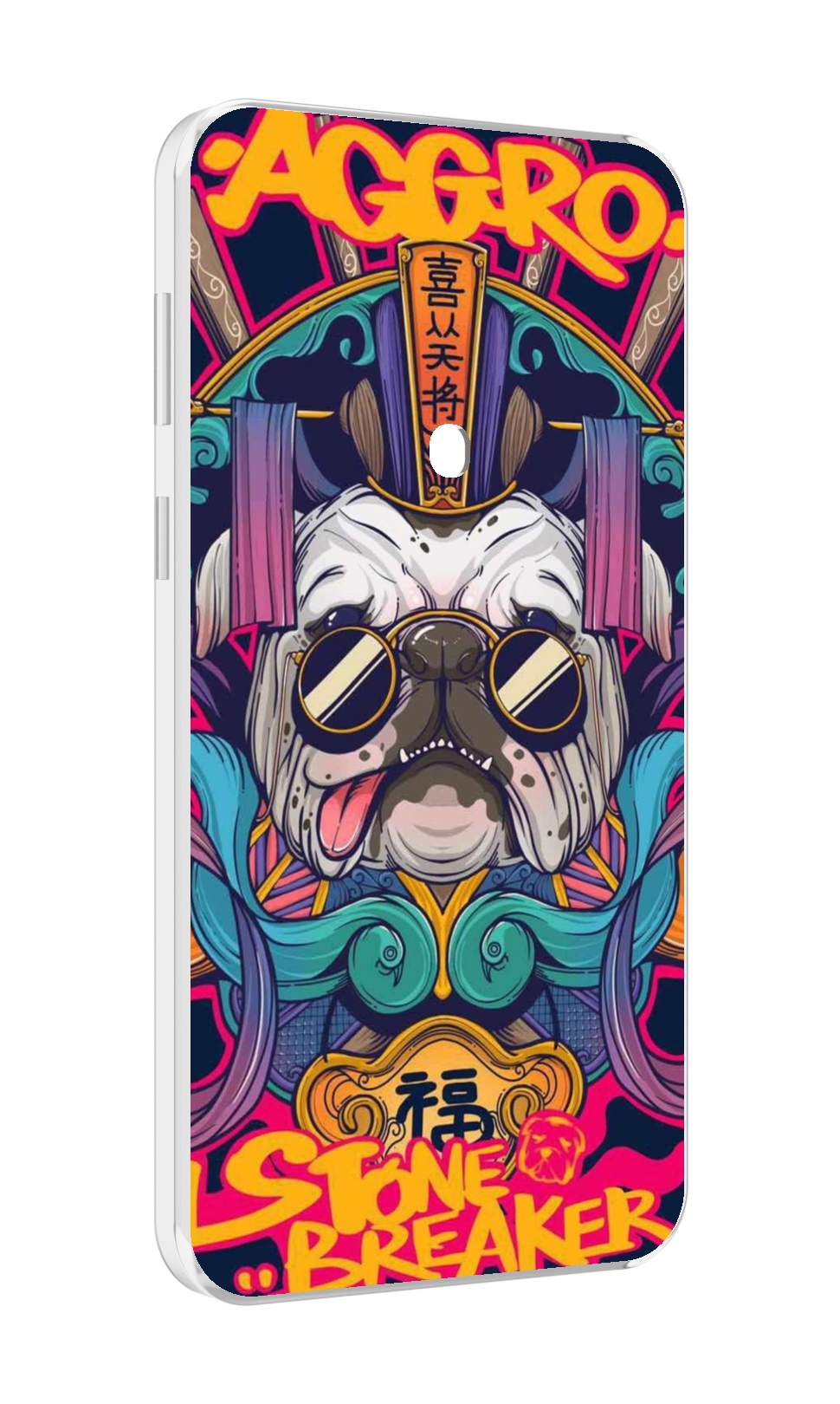 

Чехол MyPads мопс агро яркая для Meizu 16 Plus / 16th Plus, Прозрачный, Tocco