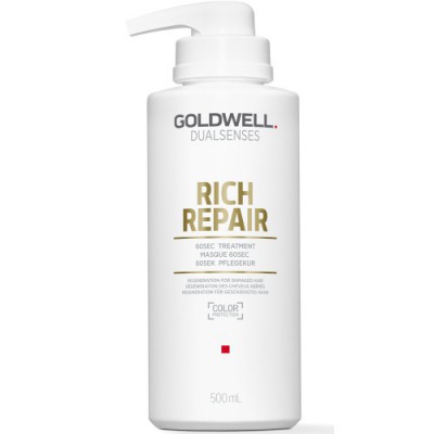 Восстанавливающий уход за 60 секунд для поврежденных волос Goldwell DS RR500 мл тритановая бутылка активатор водородной воды 500мл