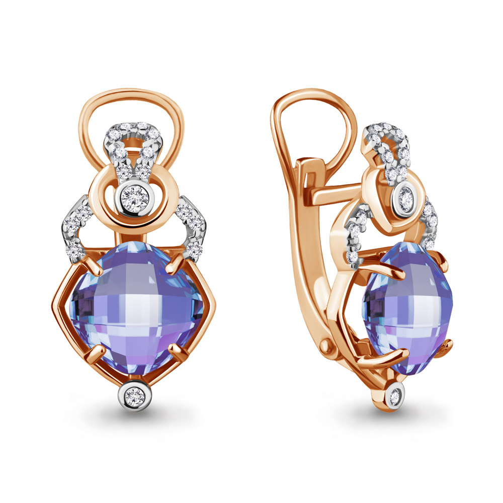 

Серьги из серебра с алекситом Aquamarine 4456925А_925_з, 4456925А_925_з