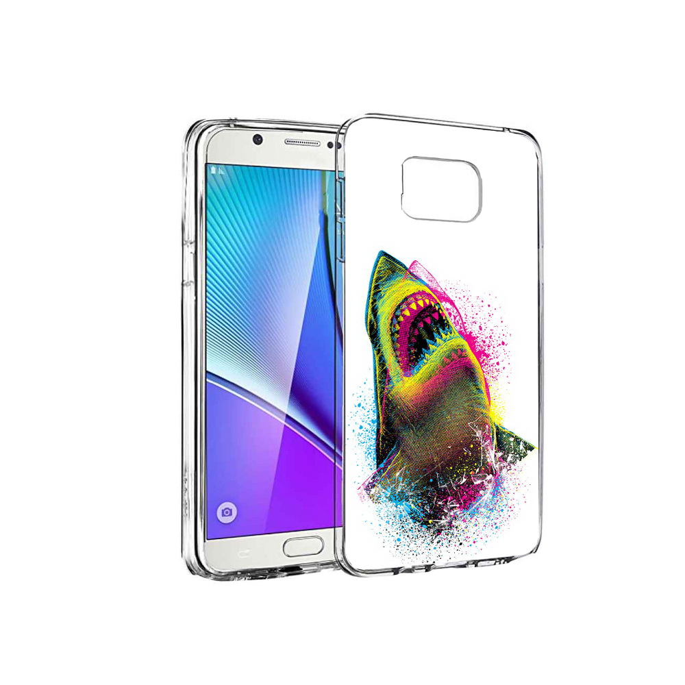 

Чехол MyPads Tocco для Samsung Galaxy Note 5 челюсти-2, Прозрачный, Tocco