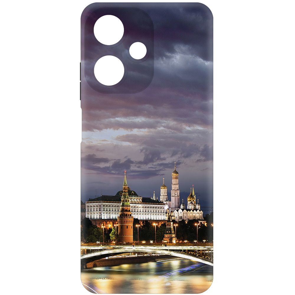 

Чехол-накладка Krutoff Soft Case Россия, Московский Кремль для INFINIX Hot 30 Play черный