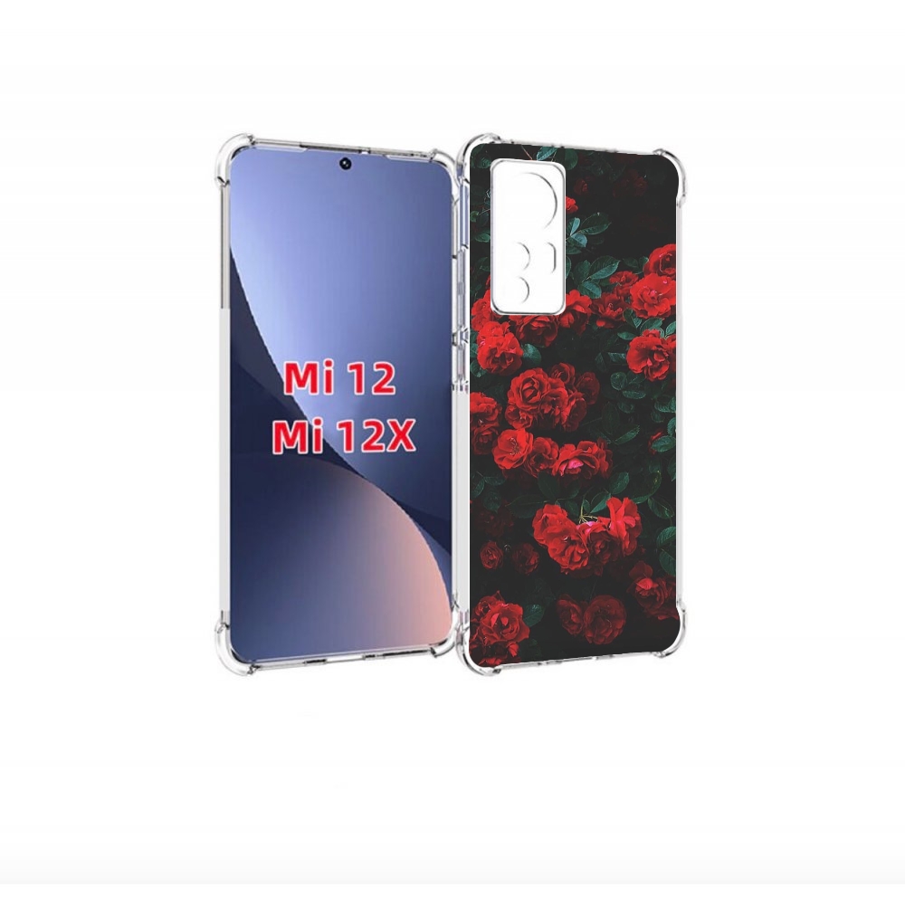 

Чехол бампер MyPads розы-в-листьях для Xiaomi 12., Прозрачный, Tocco