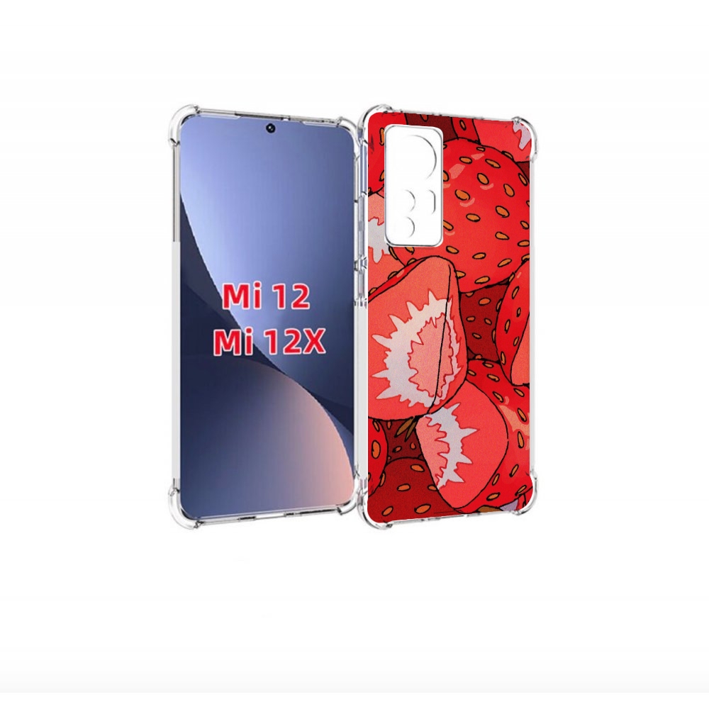 

Чехол бампер MyPads рисованная-клубника для Xiaomi 12., Прозрачный, Tocco