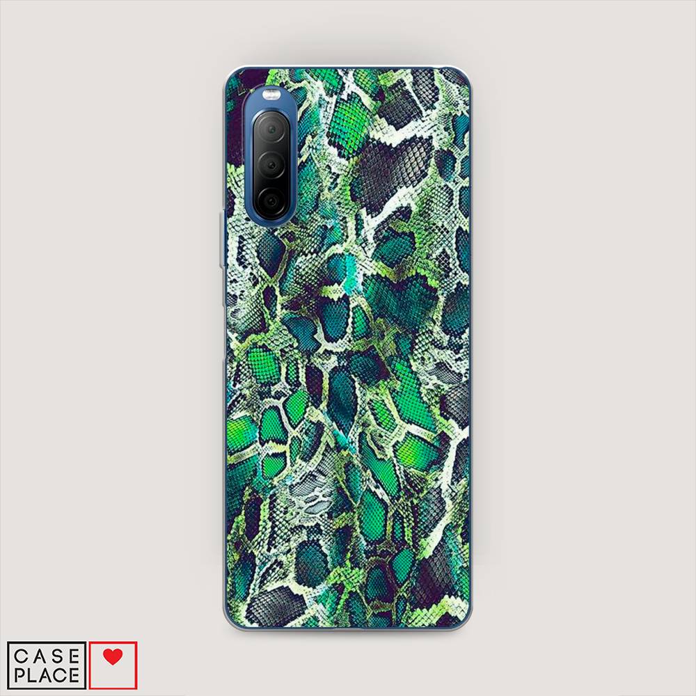 

Чехол Awog на Sony Xperia 10 II "Зеленая кожа змеи", Разноцветный, 54650-3