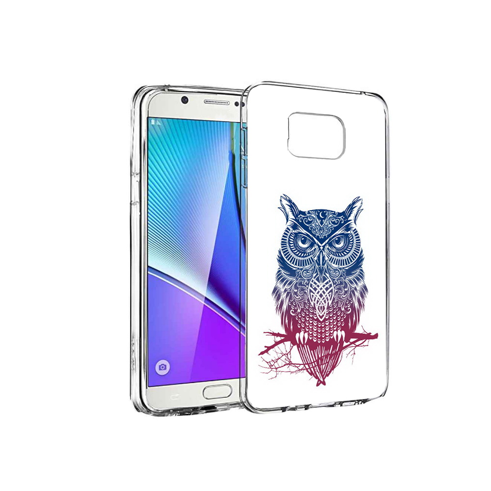 

Чехол MyPads Tocco для Samsung Galaxy Note 5 хиппи сова, Прозрачный, Tocco