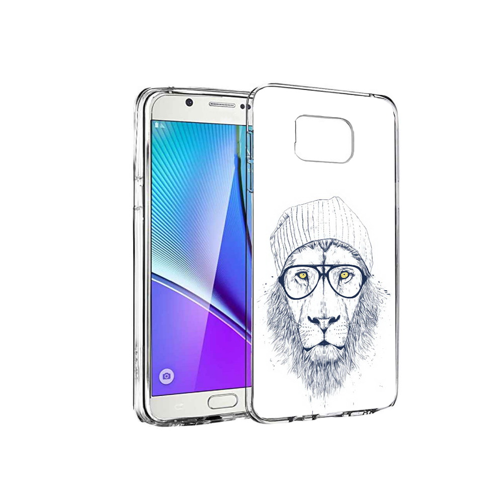 

Чехол MyPads Tocco для Samsung Galaxy Note 5 хиппи лев, Прозрачный, Tocco