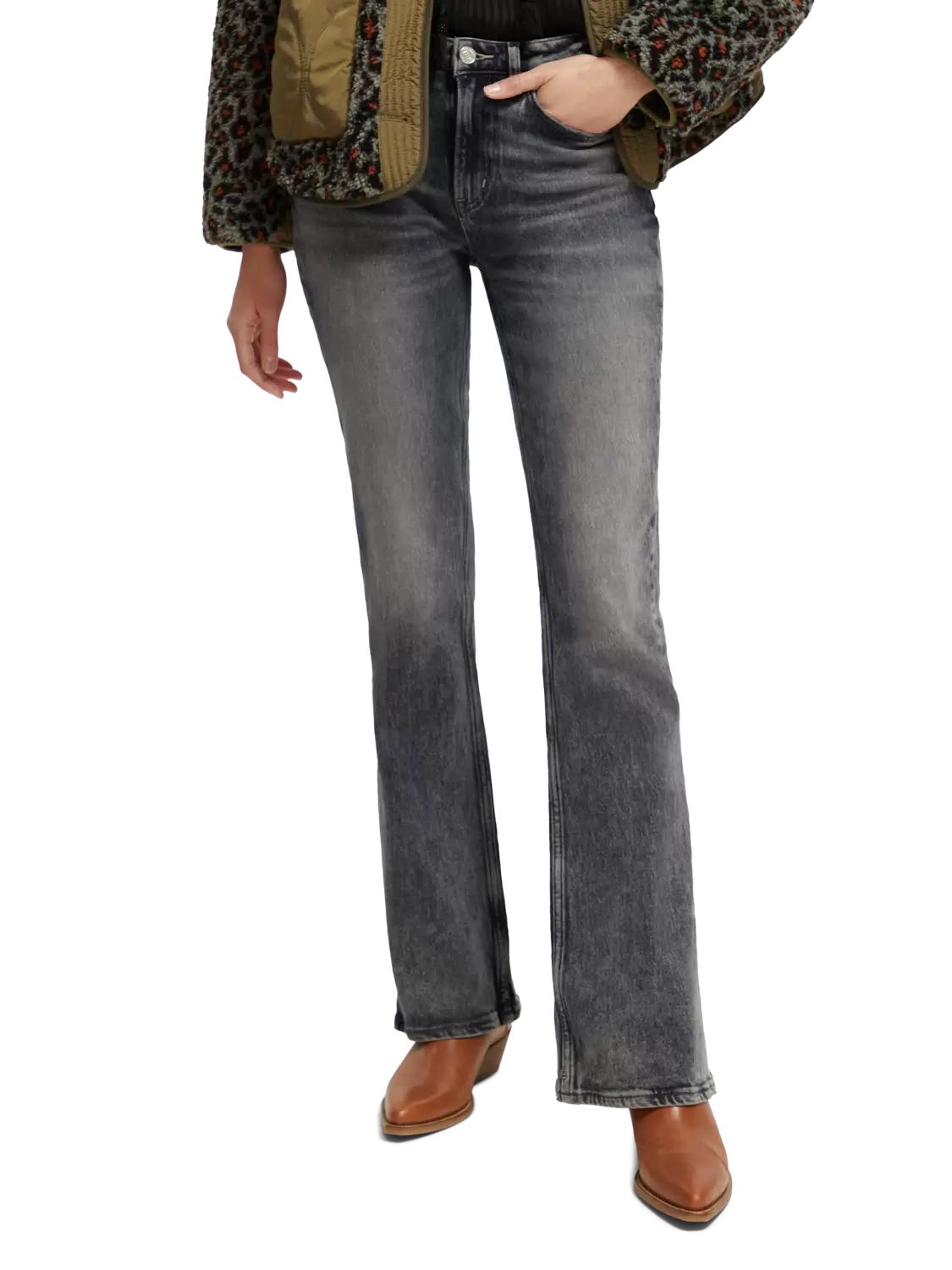 

Джинсы женские Scotch & Soda 173424/6224 серые W27/L32, Серый, 173424/6224