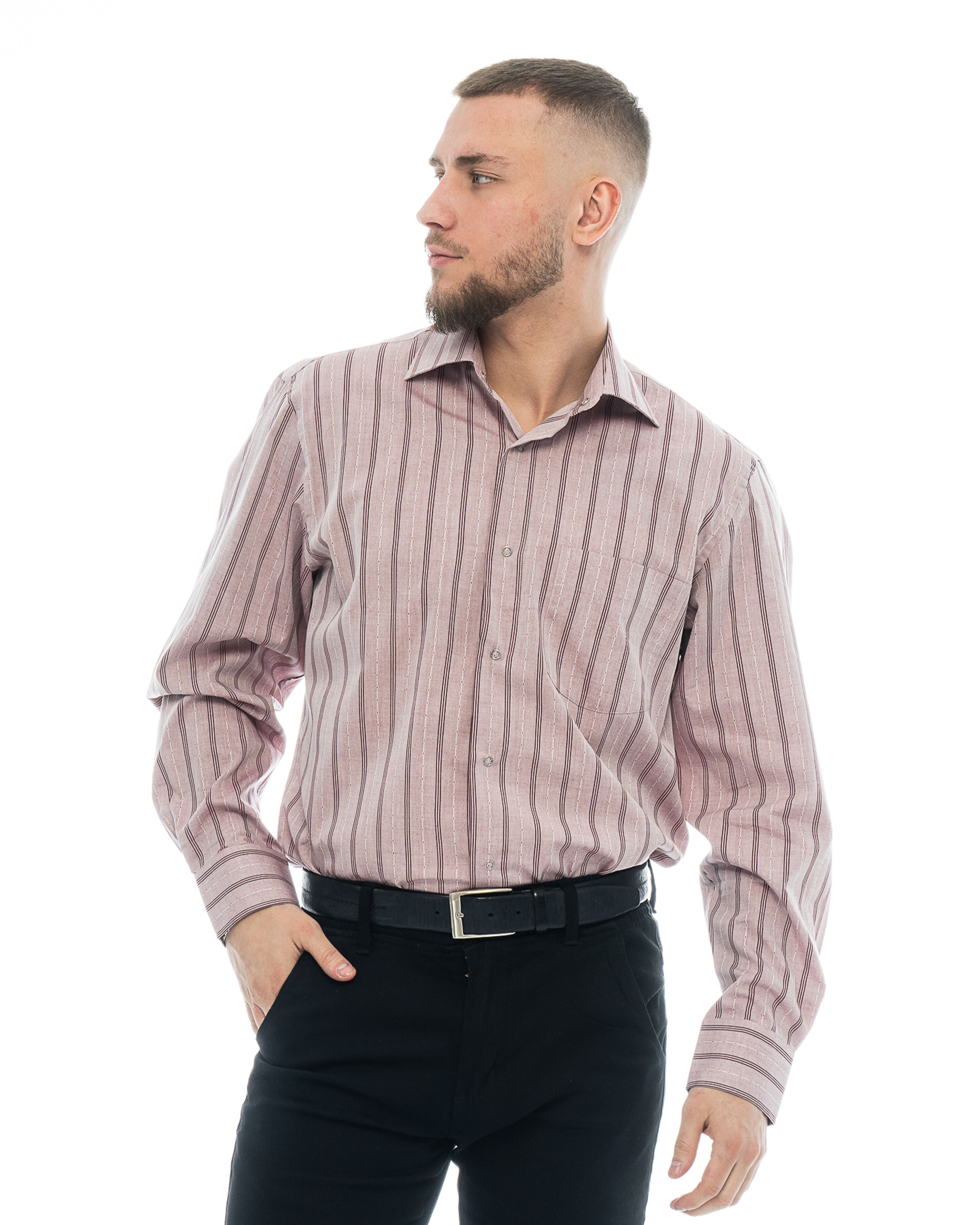 Рубашка мужская Maestro Pink-SD-SN розовая 40/176-182