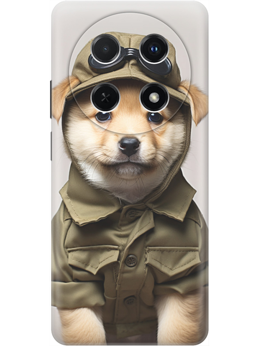 

Силиконовый чехол на Huawei nova 12i с принтом "Щенок в форме", Прозрачный;серый;зеленый, 782624011