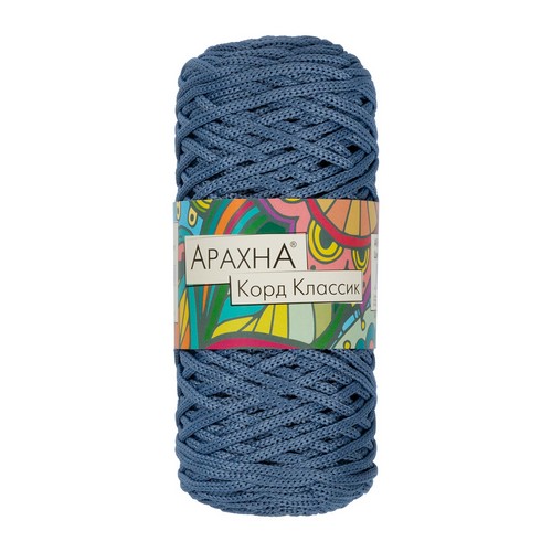 

Пряжа ARACHNA Cord Classic 100% полиэфир 3 шт. х 200 г 100 м цв. №18 серо-голубой, Синий, Cord Classic