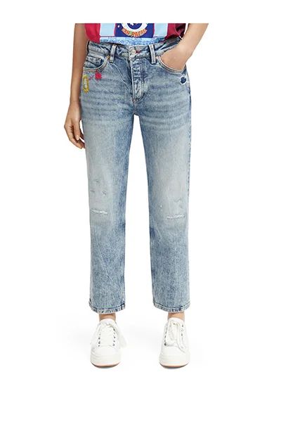 

Джинсы женские Scotch & Soda 173423/6299 голубые W27/L32, Голубой, 173423/6299