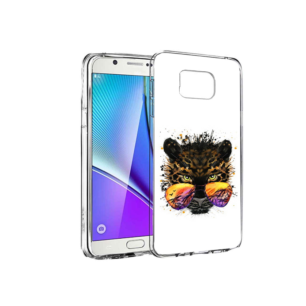 

Чехол MyPads Tocco для Samsung Galaxy Note 5 тропический леопард, Прозрачный, Tocco