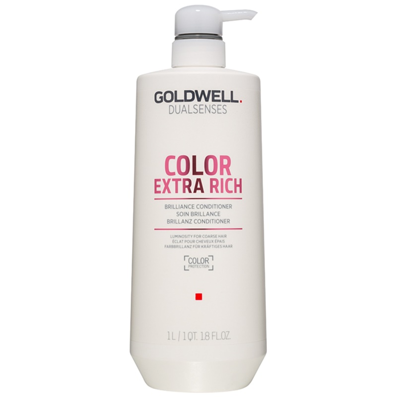 Интенсивный кондиционер для блеска окрашенных волос  Goldwell DS COL ER 1000 мл goldwell кондиционер для окрашенных волос питательный dualsenses color extra rich brilliance conditioner