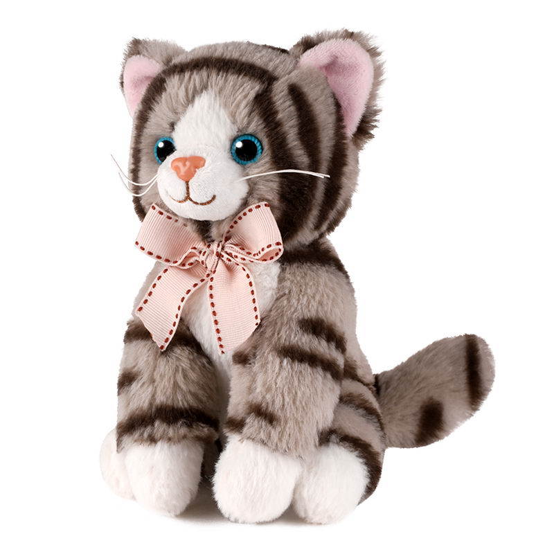 фото Мягкая игрушка maxitoys, котик дымок, озвученный, 18 см