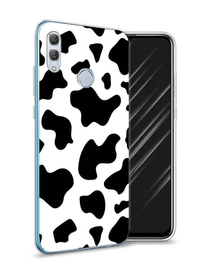 

Чехол Awog на Huawei P Smart 2019 "Пятна коровы", Белый;черный, 67250-1