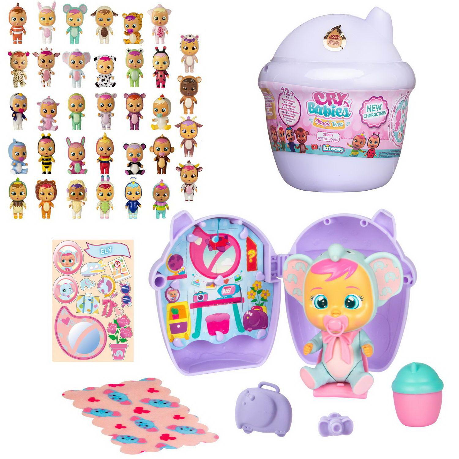 фото Кукла imc toys cry babies magic tears в комплекте с домиком и аксессуарами, фиолетовый