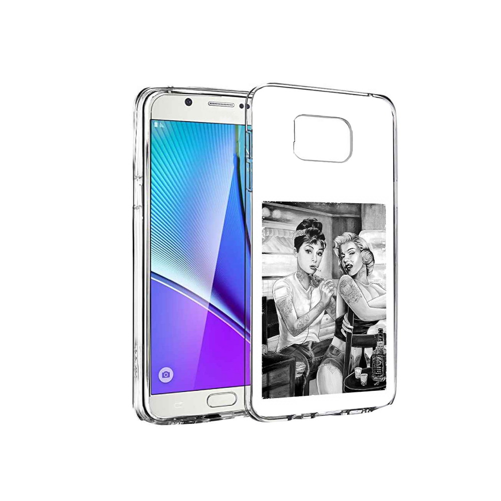 

Чехол MyPads Tocco для Samsung Galaxy Note 5 тату мастер, Прозрачный, Tocco