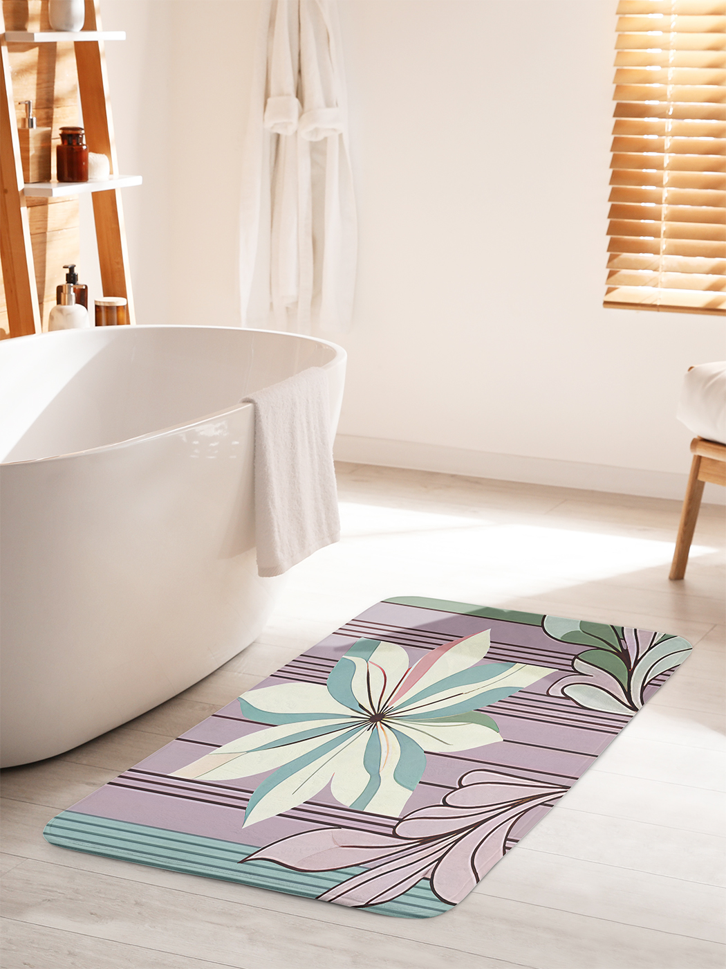 

Коврик для ванной туалета душа JoyArty "Изображение цветка", bath_sd3278_60x100