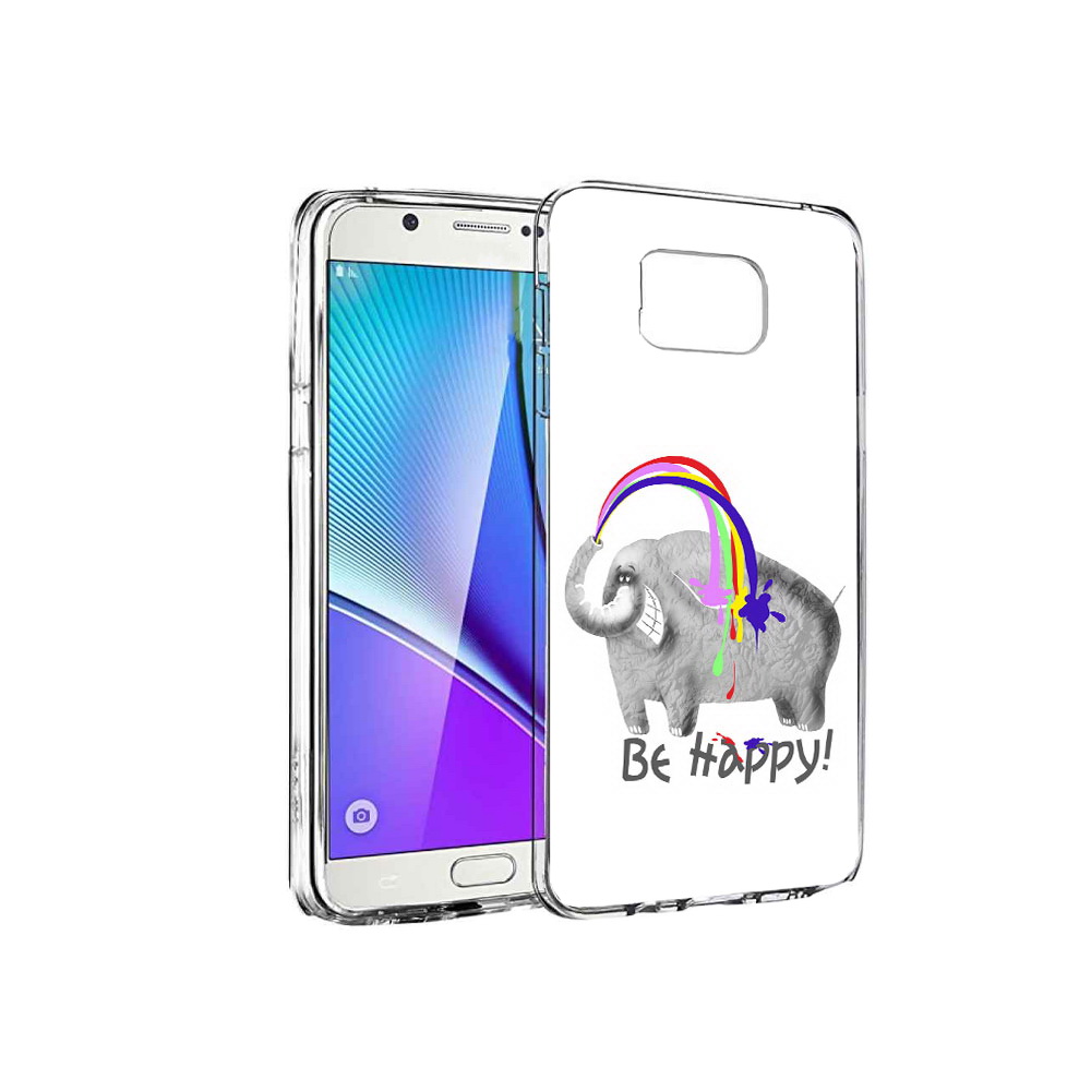 

Чехол MyPads Tocco для Samsung Galaxy Note 5 счастливый слон, Прозрачный, Tocco
