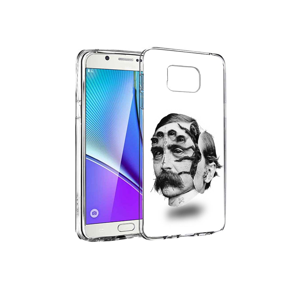 Чехол MyPads Tocco для Samsung Galaxy Note 5 страшное лицо мужчины