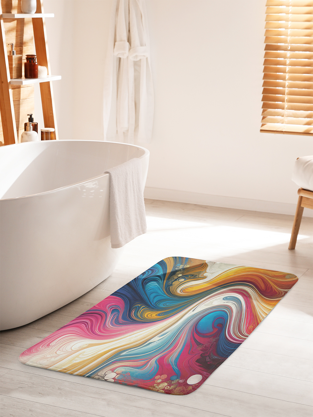 

Коврик для ванной туалета душа JoyArty "Живописные краски", bath_sd3275_60x100