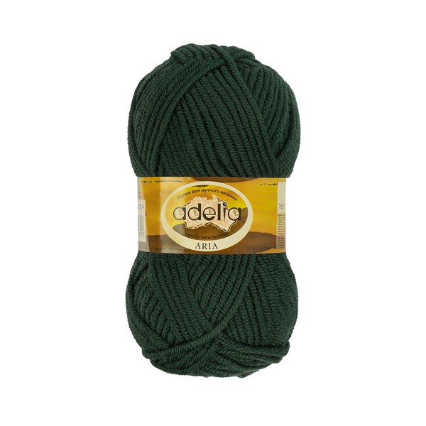 

Пряжа ADELIA ARIA 5 шт. в упак. цвет №14 т.зеленый ARIA-№14 т.зеленый, 100 м от, Aria