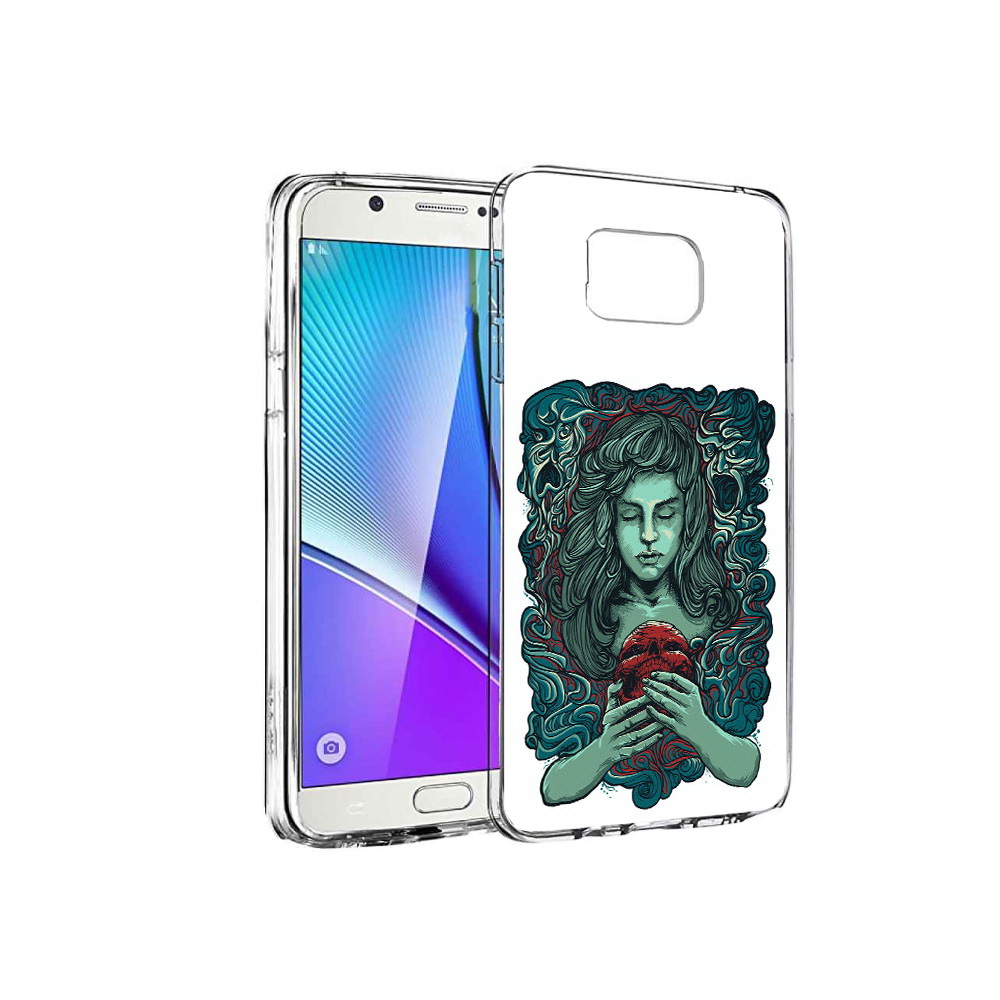 

Чехол MyPads Tocco для Samsung Galaxy Note 5 спящая девушка, Прозрачный, Tocco