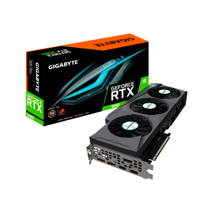 фото Видеокарта gigabyte geforce rtx 3080 eagle (gv-n3080eagle-10gd)