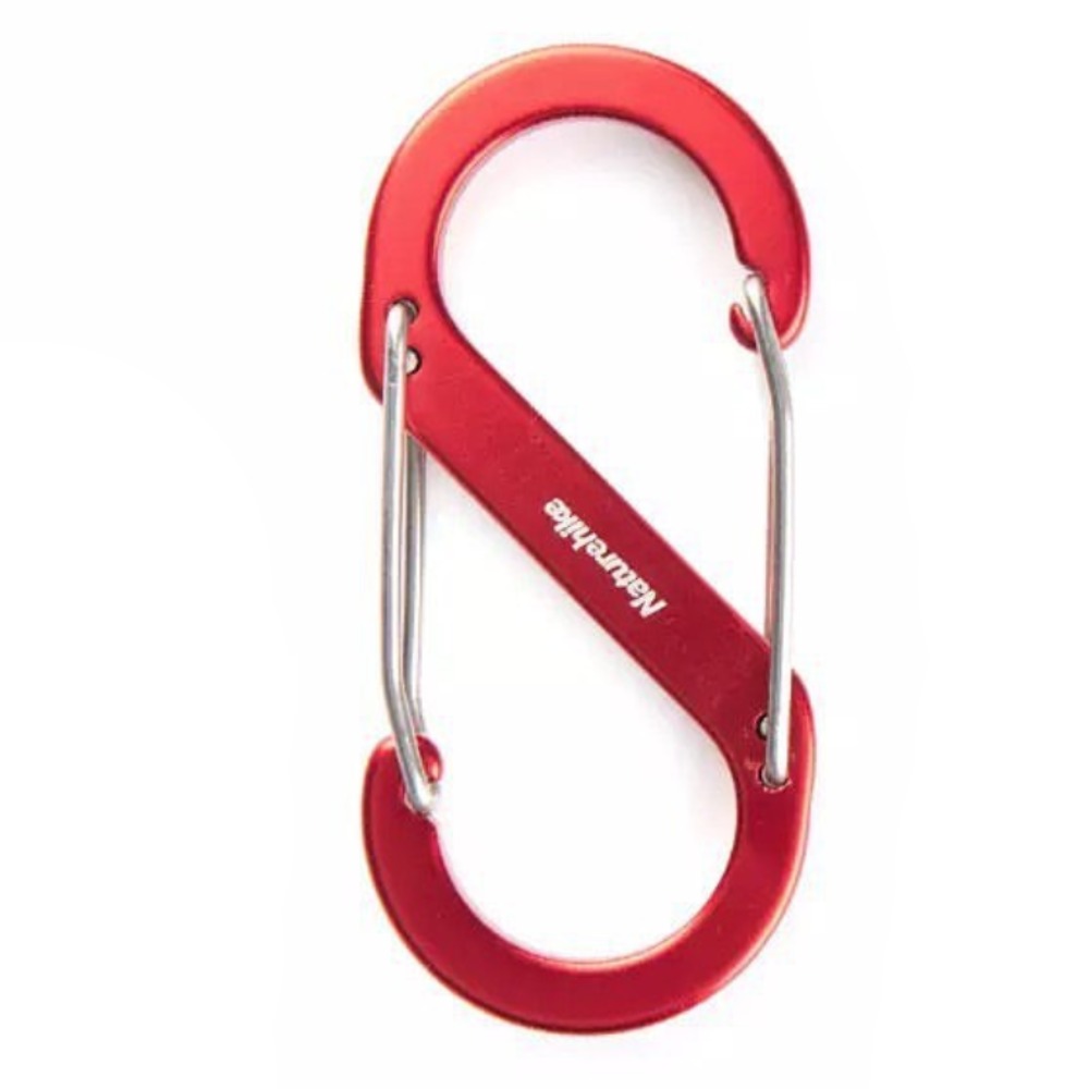 Карабин Naturehike 2022 S Type Aluminum Alloy Hook S-4Pcs Red