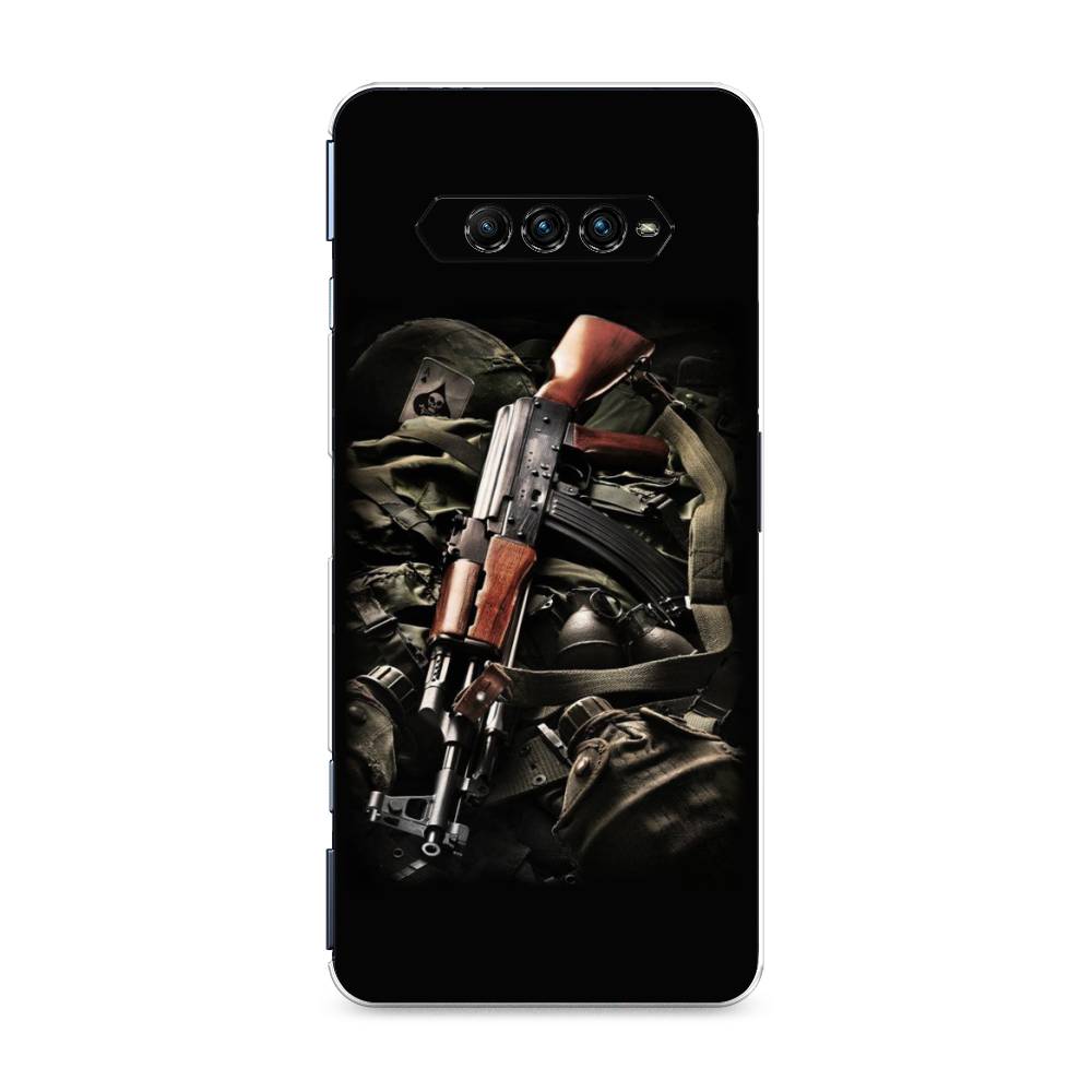 

Чехол Awog на Xiaomi Black Shark 4 pro "Автомат", Черный;коричневый;серый, 317650-5