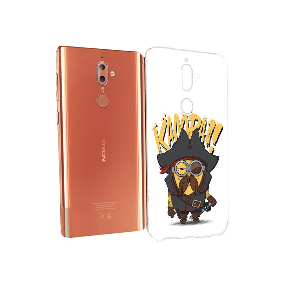 

Чехол MyPads Tocco для Nokia 9 миньон пират (PT126479.94.476), Прозрачный, Tocco