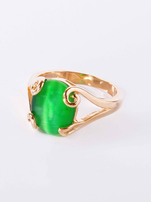 

Кольцо из бижутерного сплава р.18 Lotus Jewelry 3037R-18CA-green, кошачий глаз, 3037R-18CA-green