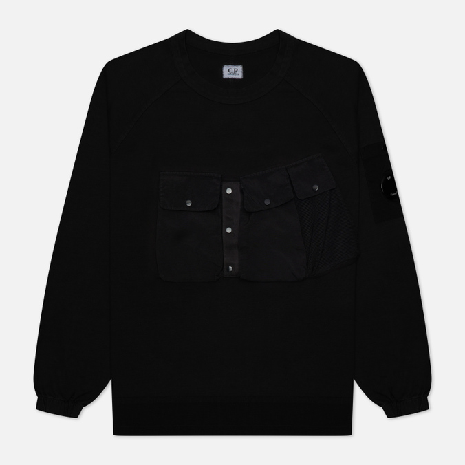 

Свитшот мужской C.P. COMPANY 12CMSS181A006059M 999 черный S, 12CMSS181A006059M 999