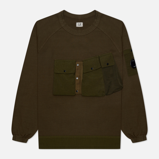 

Свитшот мужской C.P. COMPANY 12CMSS181A006059M 683 хаки XS, 12CMSS181A006059M 683