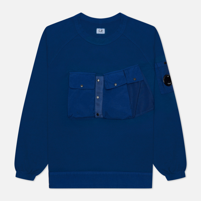 

Свитшот мужской C.P. COMPANY 12CMSS181A006059M 892 синий XS, 12CMSS181A006059M 892