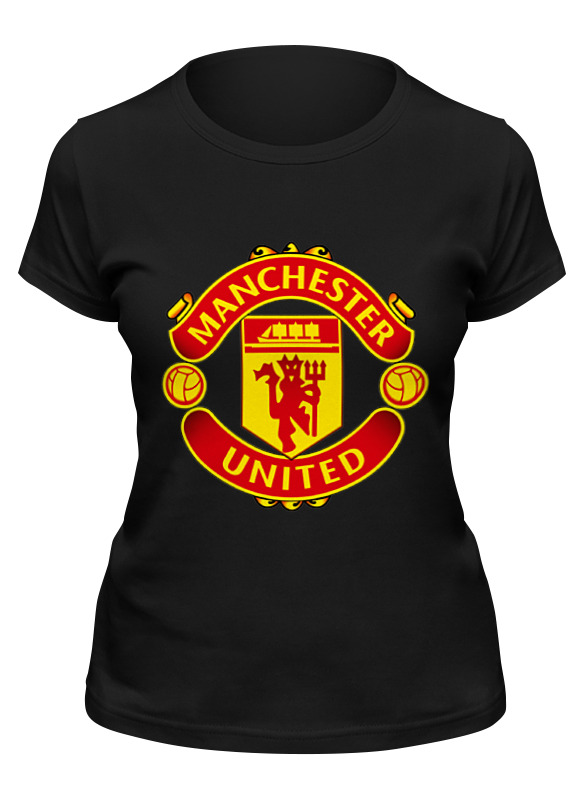 

Футболка женская Printio Manchester united черная 2XL, Черный, Manchester united