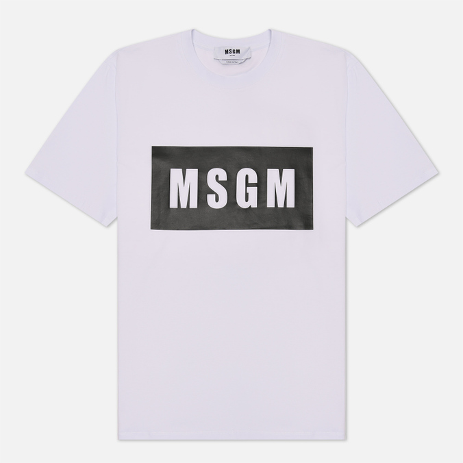 

Футболка мужская MSGM 2000MM520 200002 01 белая S, 2000MM520 200002 01