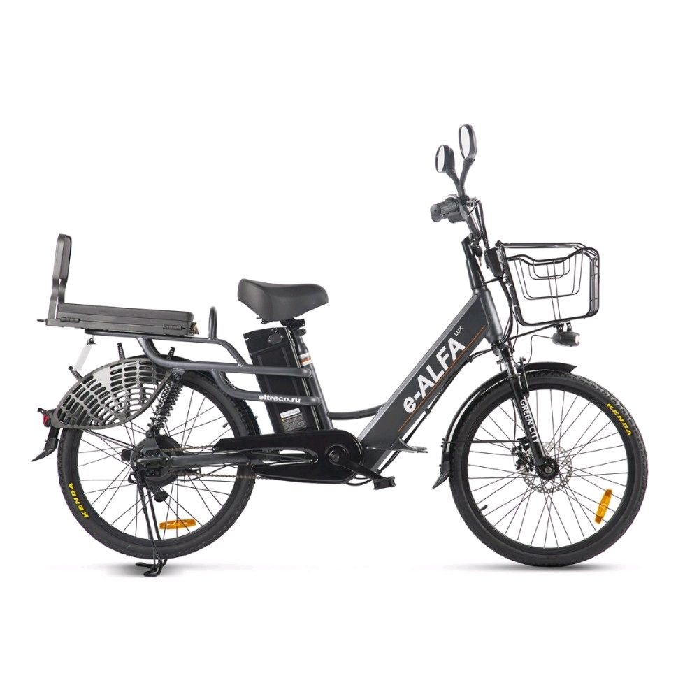 

Электровелосипед Eltreco Green City e-ALFA Lux темно-серый