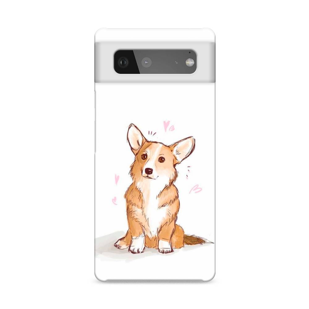 

Пластиковый чехол "Корги любовь" на Google Pixel 6, 270820-1