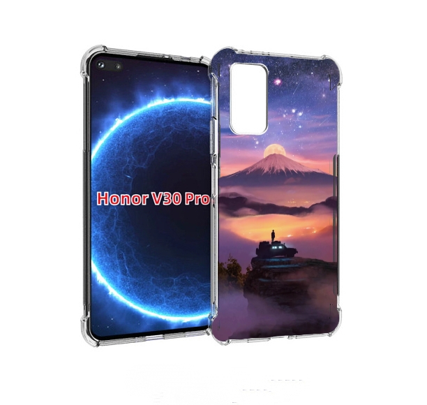 

Чехол бампер MyPads ночь-в-горах для Honor V30 Pro, Прозрачный, Tocco